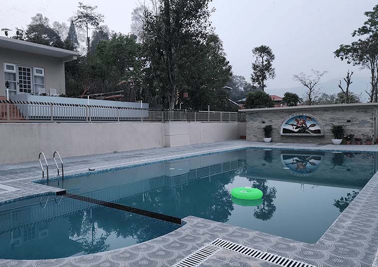 Scenic Swimming Pool in Nature